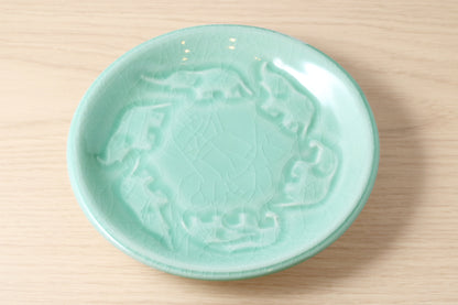 【セラドン焼】中皿（Φ１7ｃｍ）
