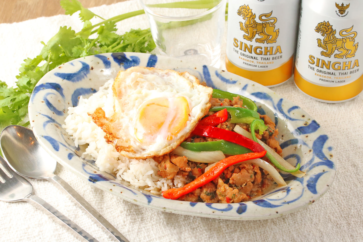 ガパオ　ガパオライス　タイ料理　クルンサイアム