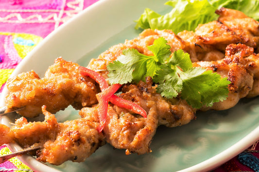 サテラープ（ラープ味の鶏もも肉串焼き)※3本入り สะเต๊ะรสลาบ